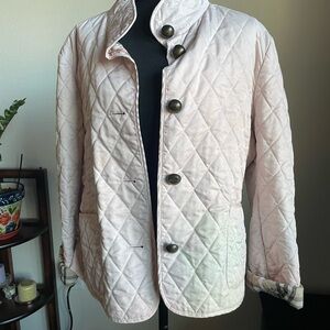 Burberry Pink Quilted Jacket